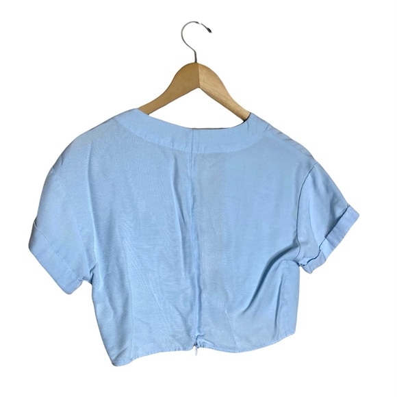 Revolve Asilio Blue Learn To Fly Crop Top - Picture 3 of 5